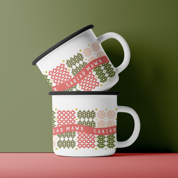 Carthen Pink Mug / Enamel or Ceramic
