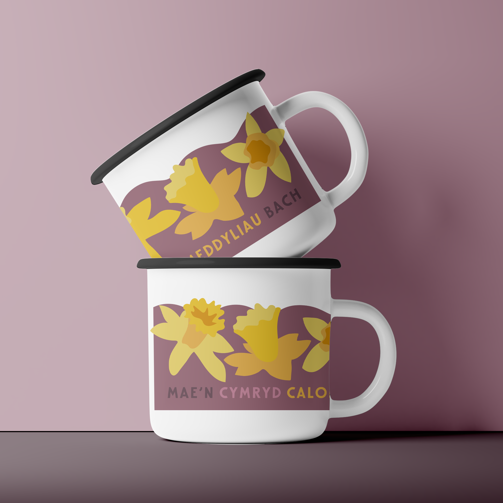 Little Minds Purple Ceramic Camping Mug