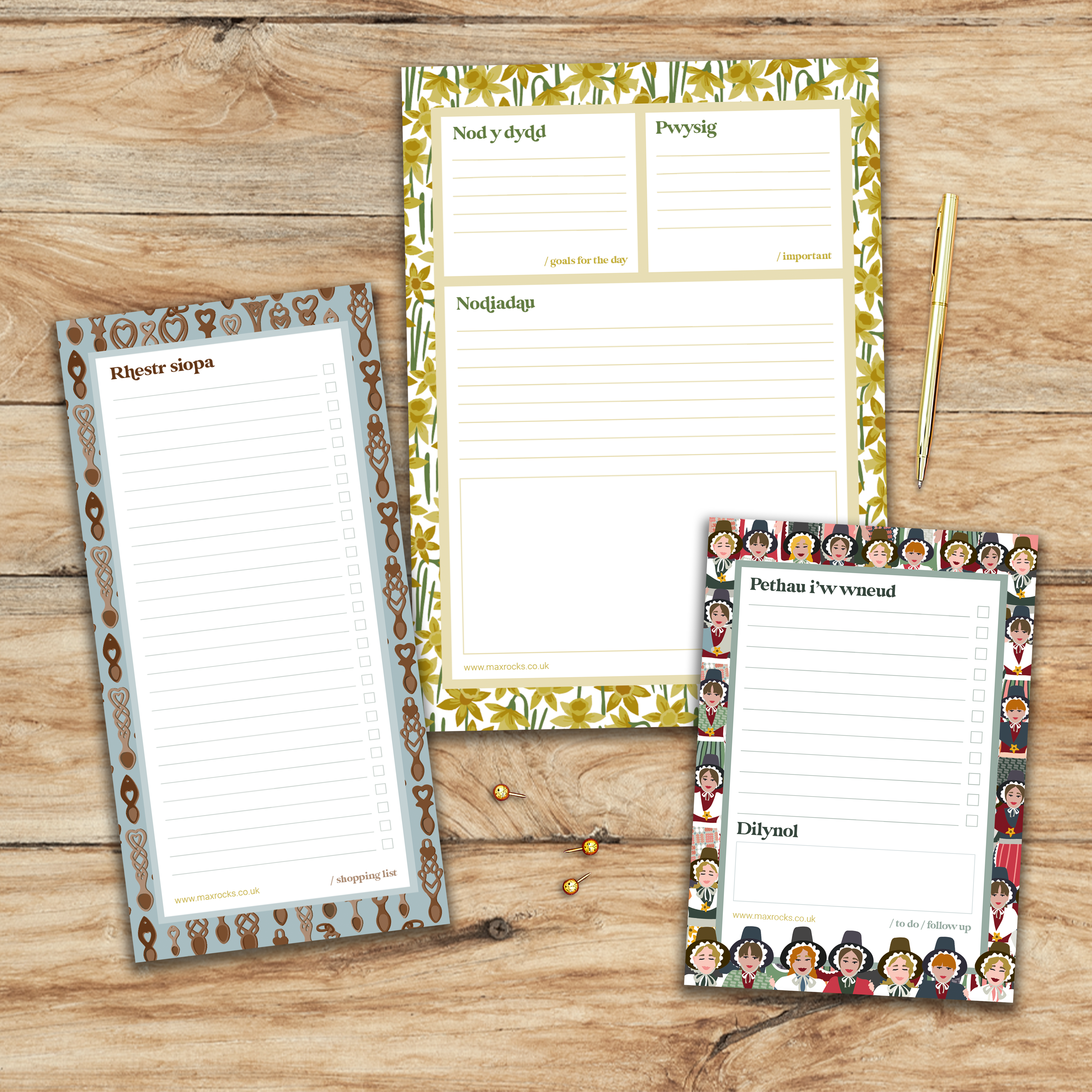 Pecyn Nodiadau Pob Dydd i Athrawon / Teachers every day Notepad Pack
