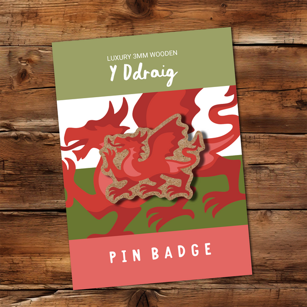 Y Ddraig Pin Badge