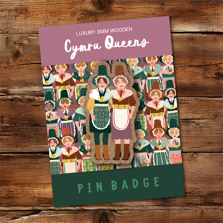 Cymru Queens Pin badge