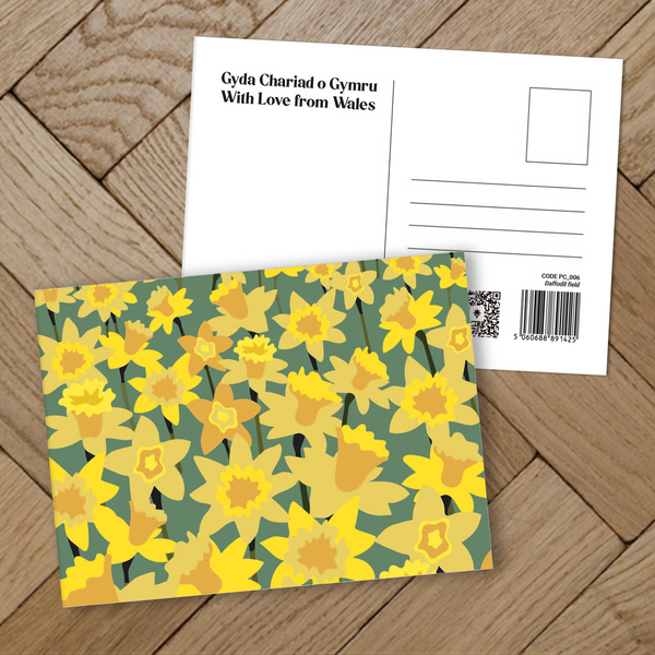 Daffodil field Postcard