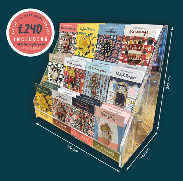 Pin Badge full range / Table top display
