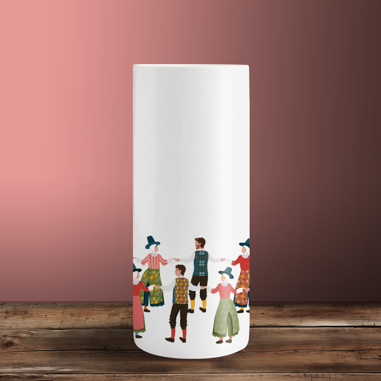 Dawsio Gwerin Tall Ceramic Vase