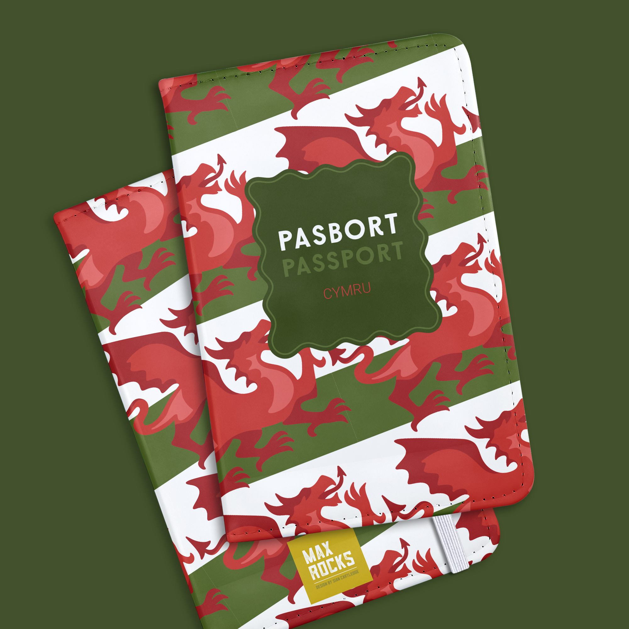 Y Ddraig Passport / Pasbort Holder