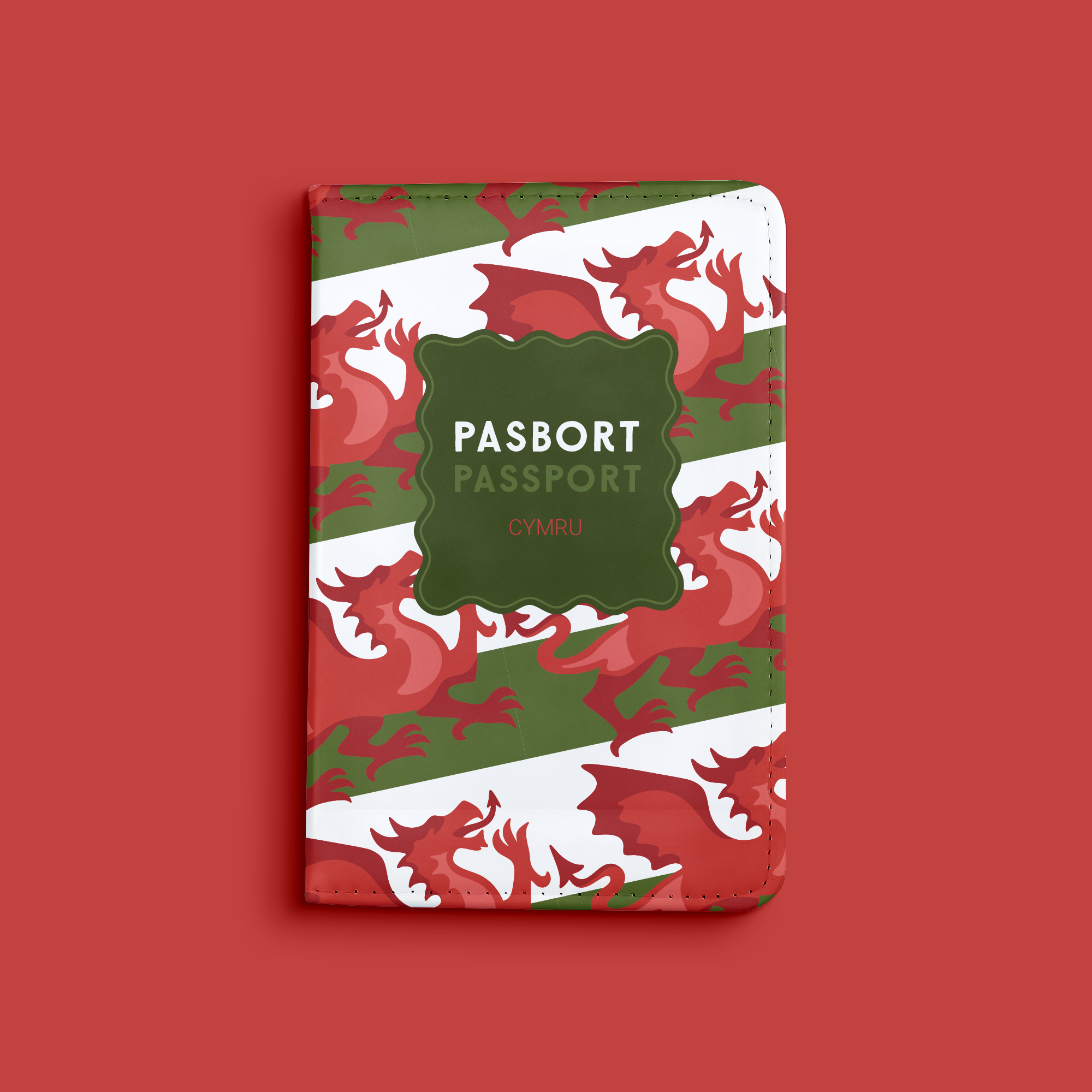 Y Ddraig Passport / Pasbort Holder