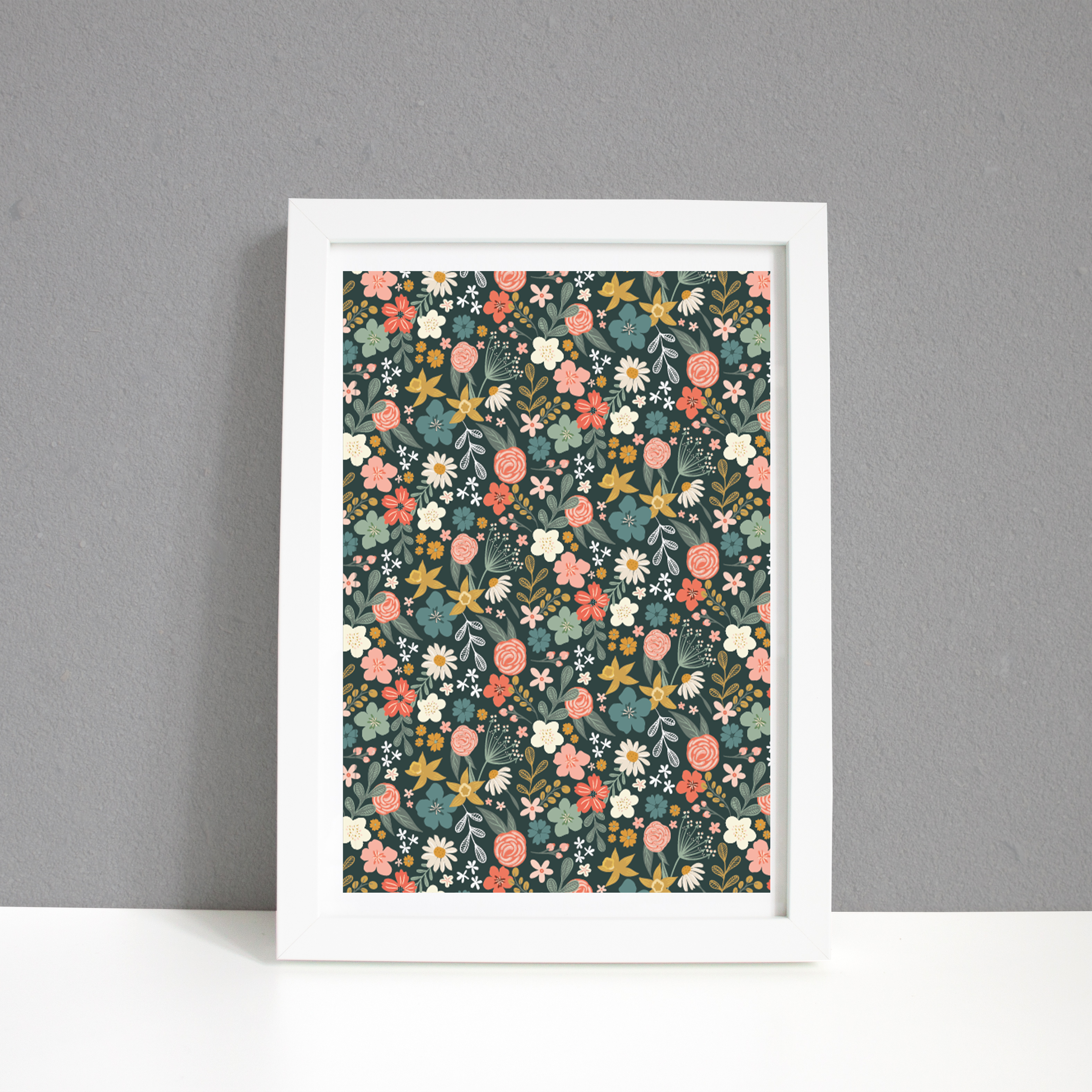 Welsh Wild Flowers A4 Print / Framed and Unframed