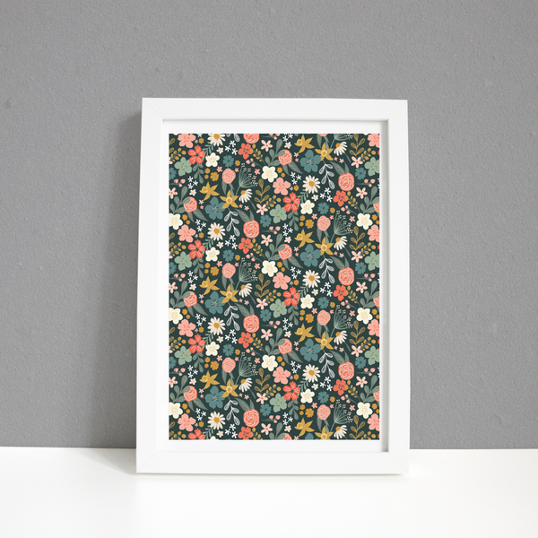 Welsh Wild Flowers A4 Print / Framed and Unframed