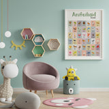 A2 Anifeiliaid // Animal Welsh Translation Print for Children's Bedroom or Playroom