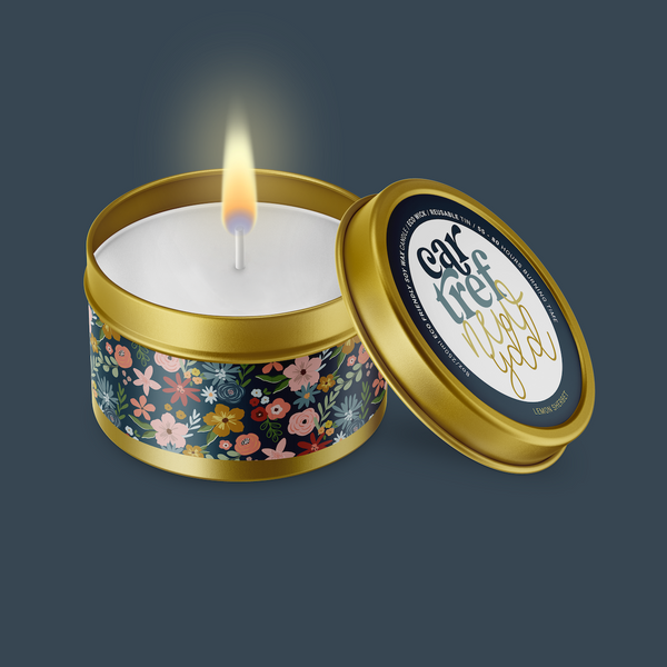 Cartref Newydd Hapus Candle