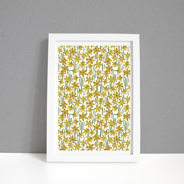 DAFFODIL MEADOW A4 PRINT / FRAMED AND UNFRAMED