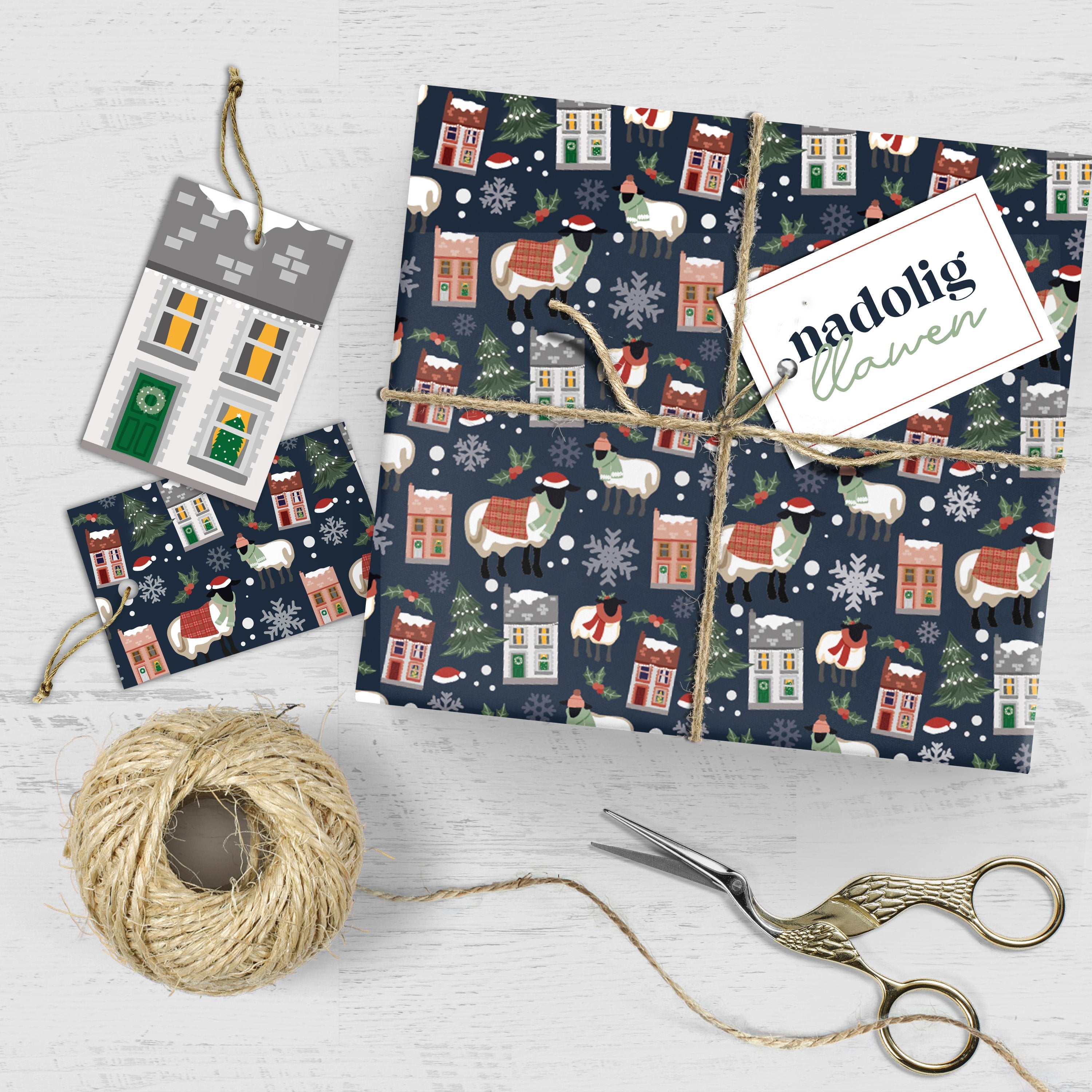 Welsh Winter - Wrapping Sheets & Tags