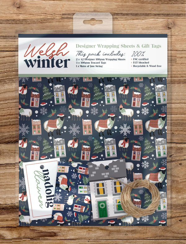 Welsh Winter - Wrapping Sheets & Tags