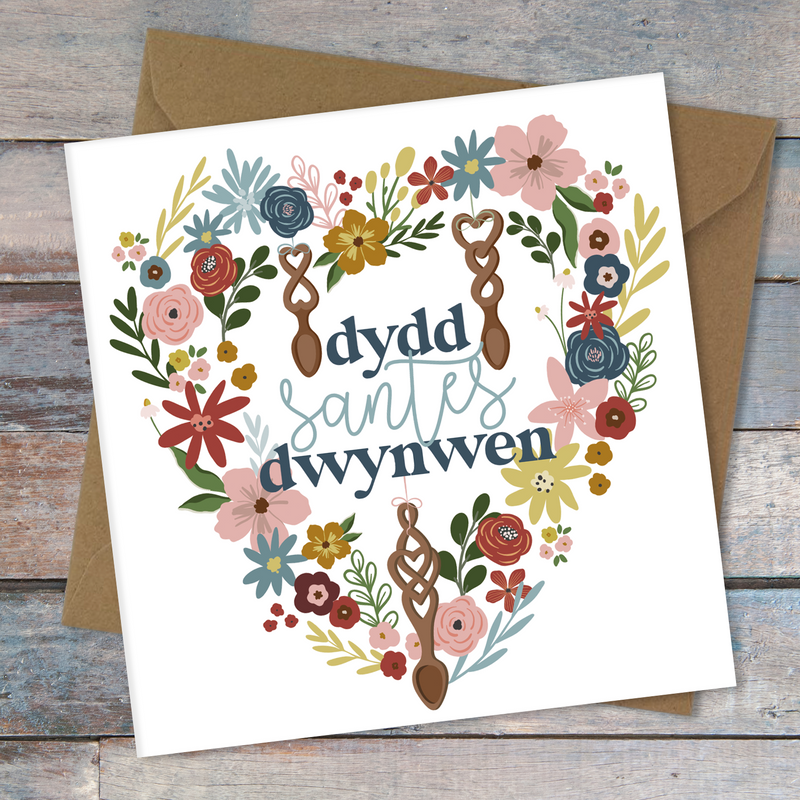 Dydd Santes Dwynwen / Saint Dwynwen Day card