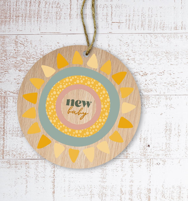 New baby Painted Wooden Gift Decoration