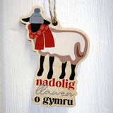 Nadolig Llawen o Gymru / Merry Christmas from Wales - Wooden Gift Decoration - Max Rocks