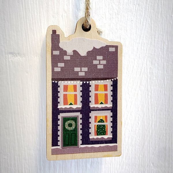 Ty Cariad - Wooden Tree Decoration