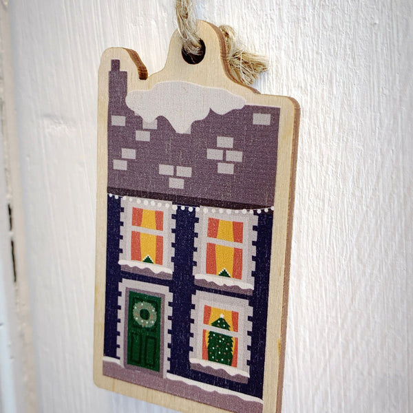 Ty Cariad - Wooden Tree Decoration