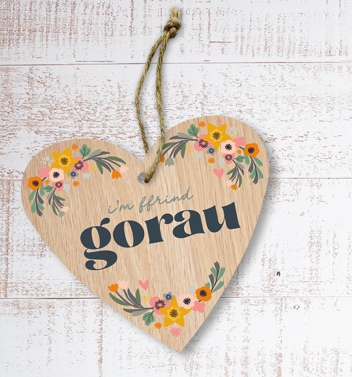 I’m ffrind gorau (Best friend) Painted Wooden Gift Decoration - Max Rocks