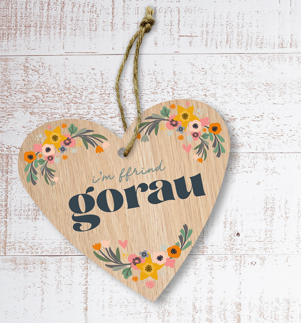 I’m ffrind gorau (Best friend) Painted Wooden Gift Decoration - Max Rocks