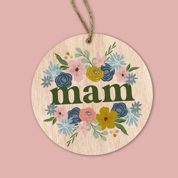 Mam Bouquet Wooden Gift Decoration