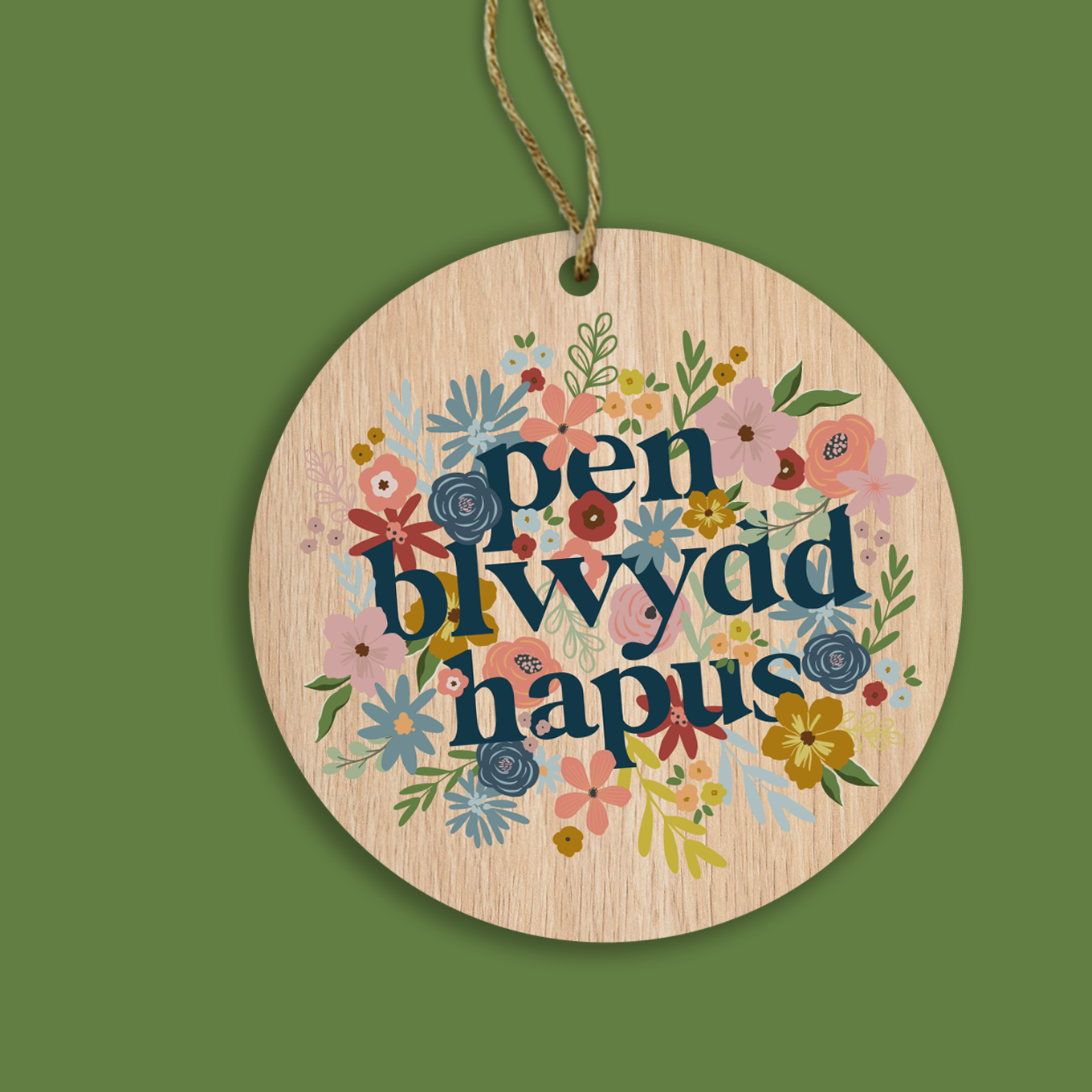 Birthday Bouquet Painted Wooden Gift Decoration