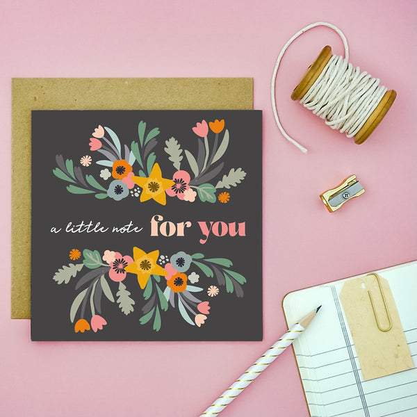 A little note for you