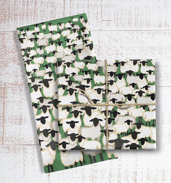 Crowd of Sheep - Tea Towel - Max Rocks