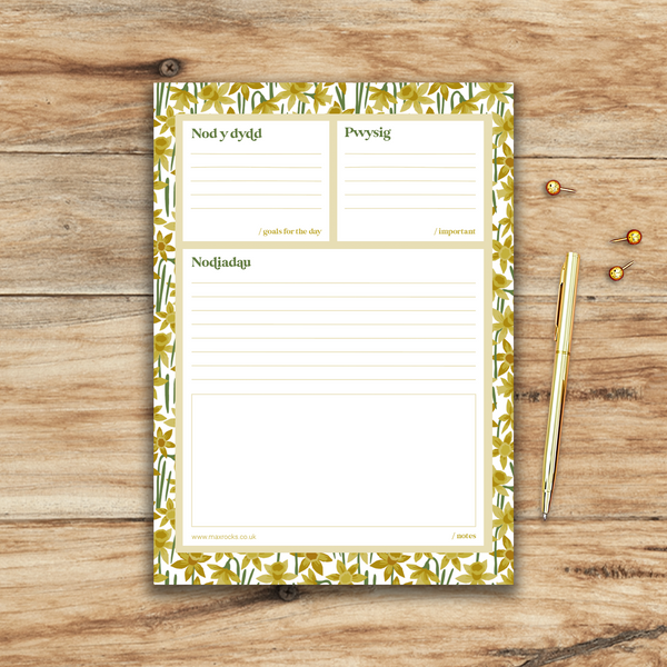 Nodiadau Pob Dydd / Everyday Notepad