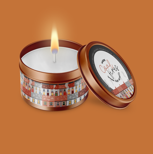 Where COAL FIRES warm our hearts Candle