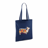 Jiwbilî Platinwm Welsh Corgi Tote Bag