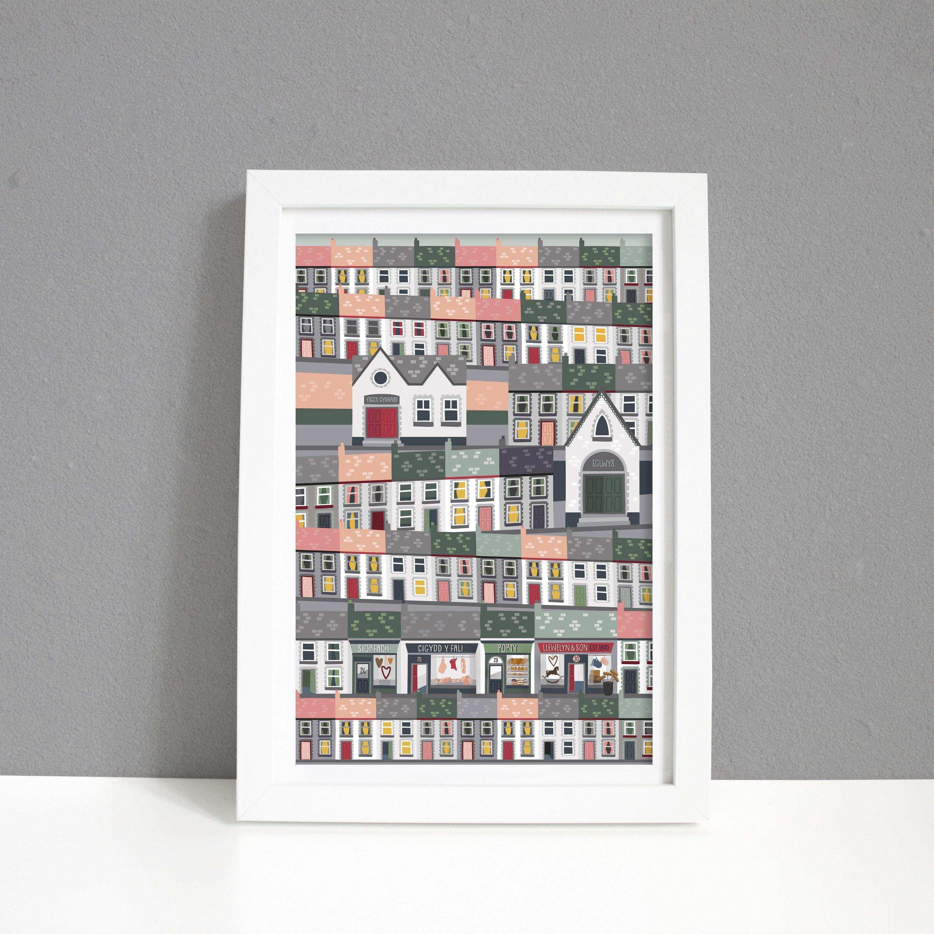 Village of the Valleys A4 Print / Framed and Unframed - Max Rocks
